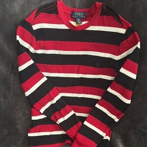 Polo by Ralph Lauren Red and Black Sweater